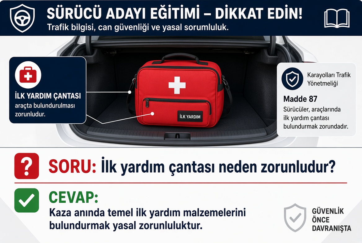 İlk yardım çantası neden zorunludur?