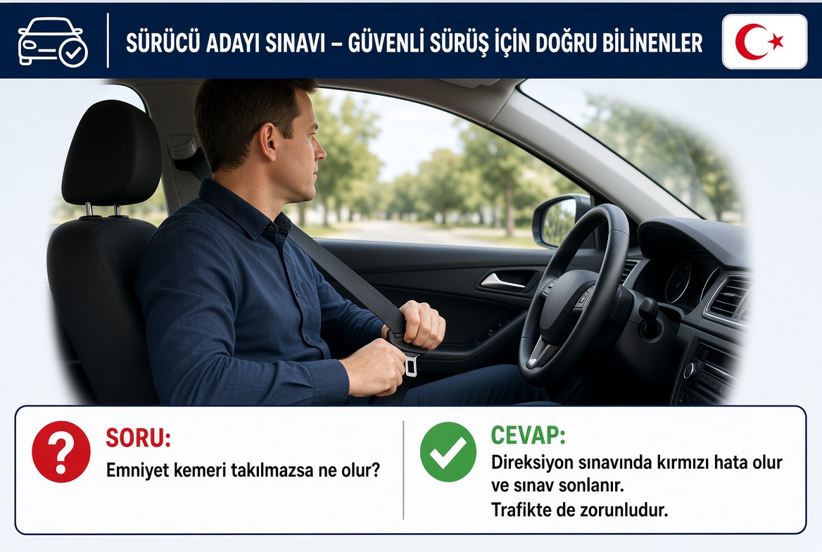 Emniyet kemeri takılmazsa ne olur?